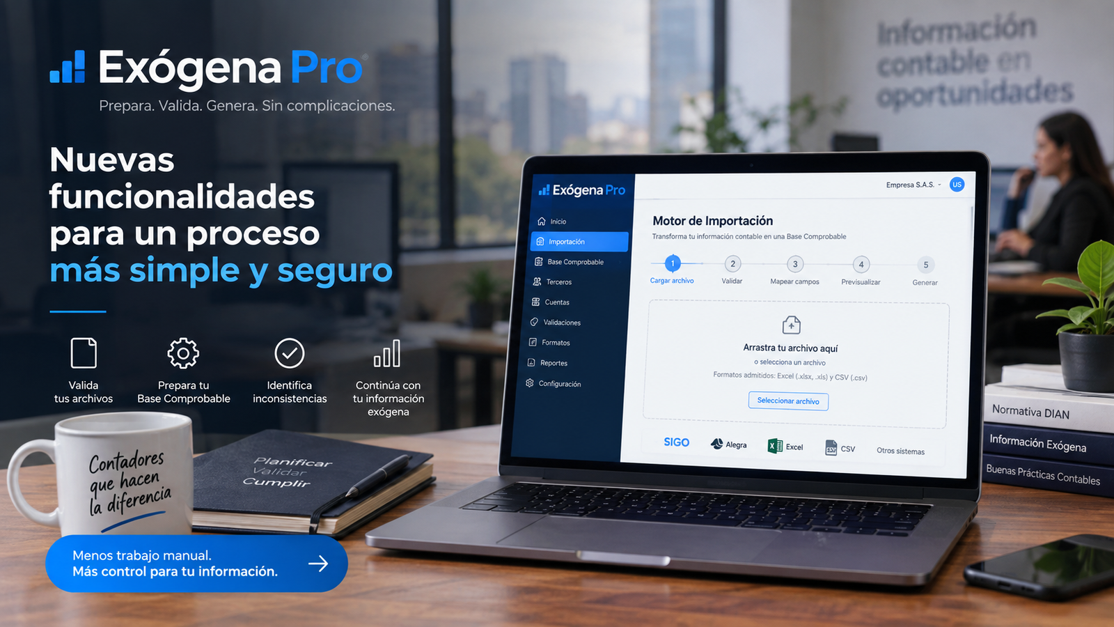 Exógena Pro con nuevas funcionalidades para preparar información exógena