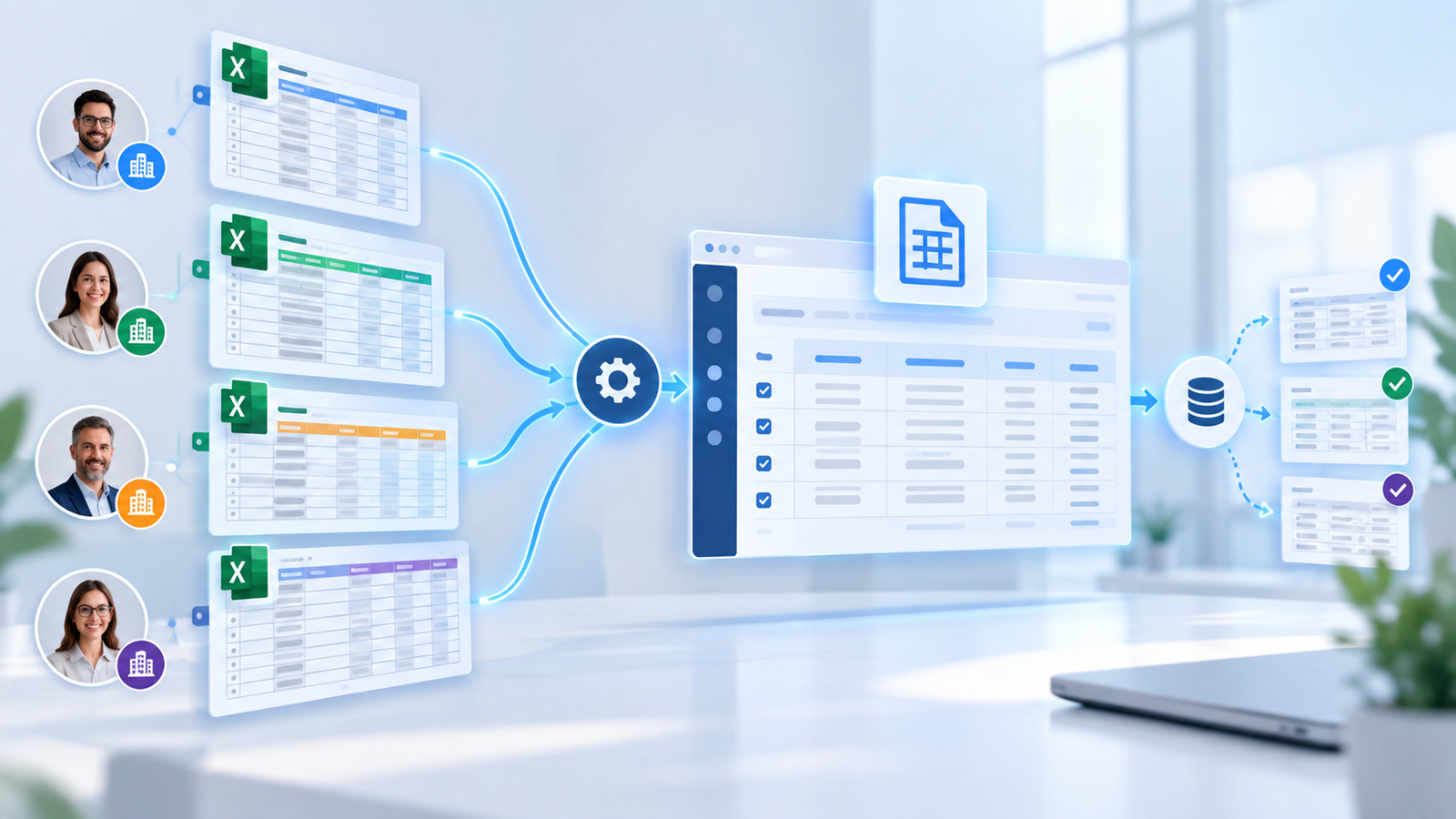 Plantillas de importación para organizar y estandarizar información contable